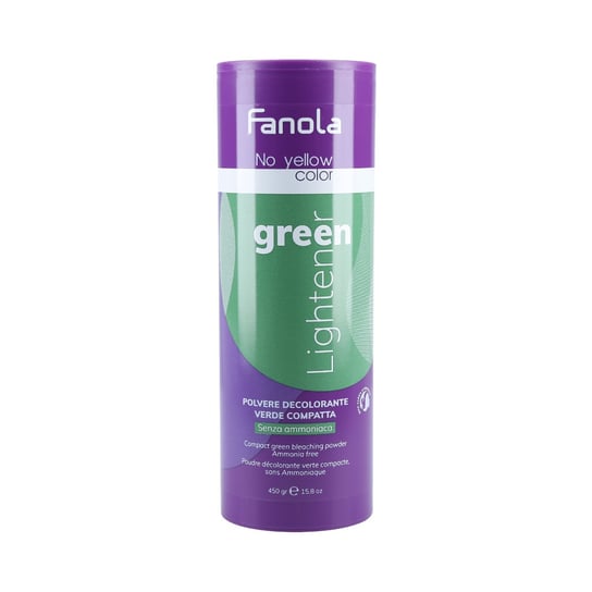 FANOLA, NO YELLOW, Rozjaśniacz do włosów Green, 450 g Fanola