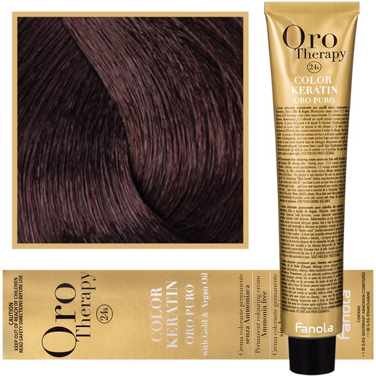 Fanola, Oro Therapy, Color Keratin Oro Puro, 4,5, farba do włosów, 100 ml Fanola