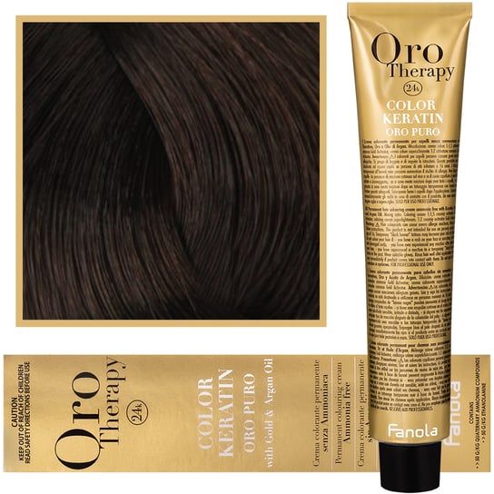 Fanola, Oro Therapy, Color Keratin Oro Puro, 5,00, farba do włosów, 100 ml Fanola