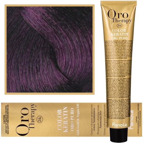 Fanola, Oro Therapy, Color Keratin Oro Puro, 5,2, farba do włosów, 100 ml Fanola