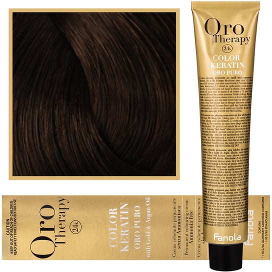 Fanola, Oro Therapy, Color Keratin Oro Puro, 6,00, farba do włosów, 100 ml Fanola