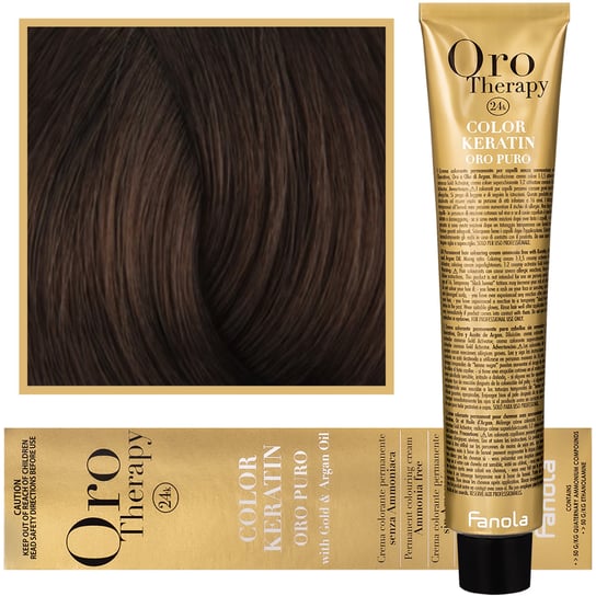 Fanola, Oro Therapy, Color Keratin Oro Puro, 6,13, farba do włosów, 100 ml Fanola