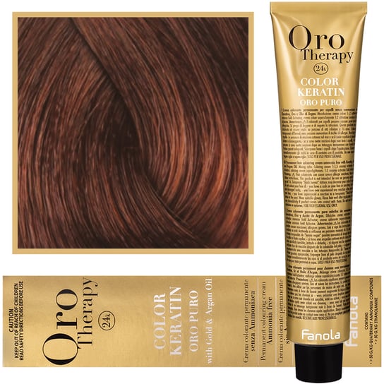 Fanola, Oro Therapy, Color Keratin Oro Puro, 6,34, farba do włosów, 100 ml Fanola