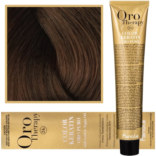 Fanola, Oro Therapy, Color Keratin Oro Puro, 7,00, farba do włosów, 100 ml Fanola