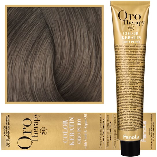 Fanola, Oro Therapy, Color Keratin Oro Puro, 7,13 farba do włosów, 100 ml Fanola