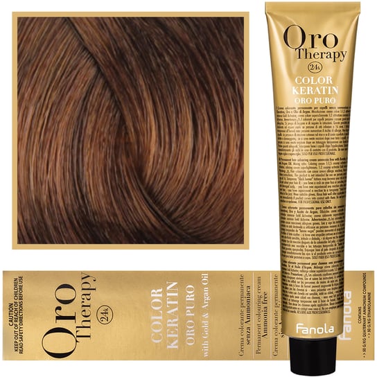 Fanola, Oro Therapy, Color Keratin Oro Puro, 7,34, farba do włosów, 100 ml Fanola