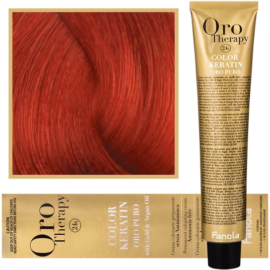 Fanola, Oro Therapy, Color Keratin Oro Puro, 7,606, farba do włosów, 100 ml Fanola