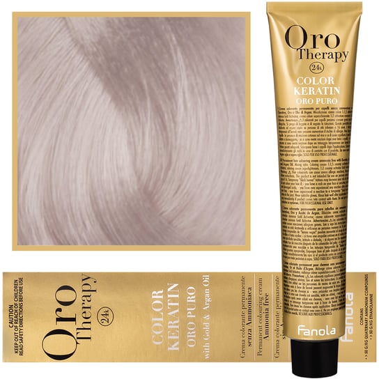 Fanola Oro Therapy Color Keratin Oro Puro, profesjonalna farba do włosów, kremowa. z olejkiem arganowym, 100 ml Fanola