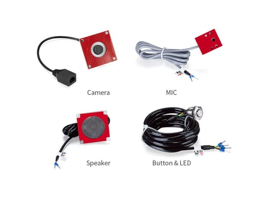 Fanvil, PA2-KIT, Zestaw akcesoriów dla PA2, kamera IP, głośnik, mikrofon, przycisk LED FANVIL