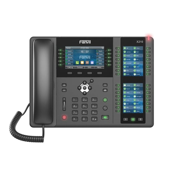 Fanvil X210 Telefon VoIP IPV6, HD Audio, Bluetooth, RJ45 1000Mb/s PoE, 3x wyświetlacz LCD FANVIL