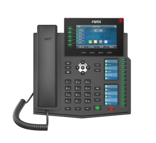 Fanvil X6U Telefon VoIP IPV6, HD Audio, RJ45 1000Mb/s PoE, 3x wyświetlacz LCD FANVIL