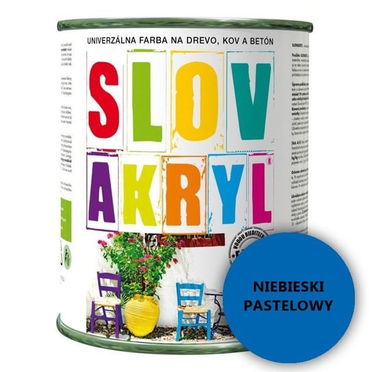Farba Akryl Drewno Metal Betonniebieskipastel0,75L No Brand