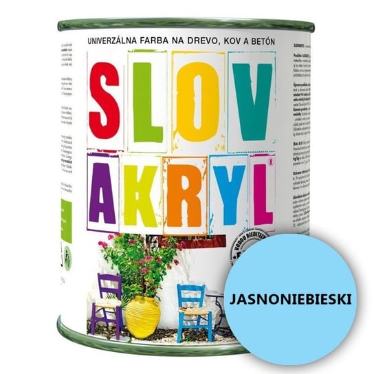 Farba Akryl Z Atestem Dla Dzieci Jasnoniebieski 0,75L No Brand
