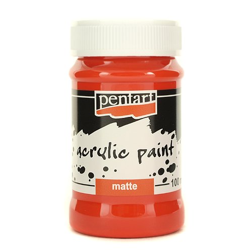 Farba akrylowa 100 ml - czerwona Pentart