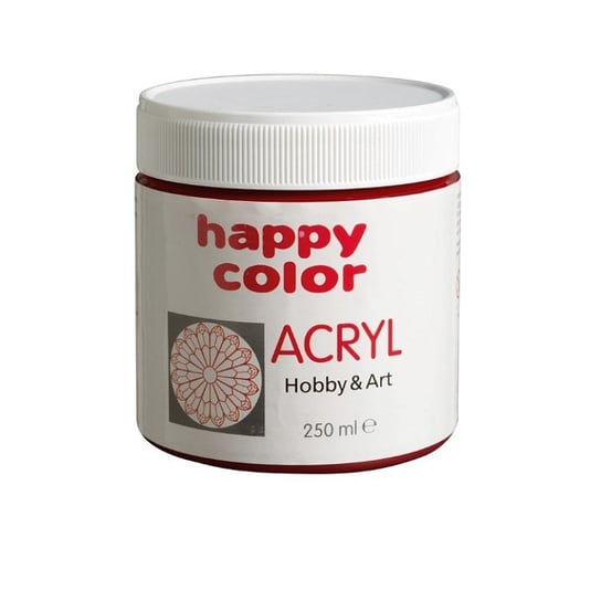 Farba akrylowa 250 ml, rubinowy, Happy Color Happy Color