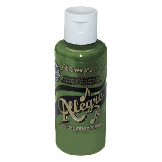 Farba akrylowa, Allegro, łąkowa zieleń, 59 ml Stamperia
