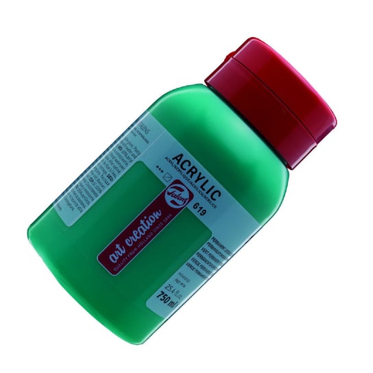 Farba akrylowa, Art Creation, 619 Permanent Green, 750 ml Talens
