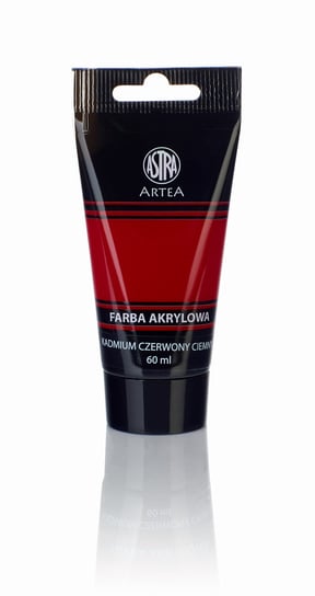 Farba akrylowa Astra Artea tuba 60ml - kadmium czerwony ciemny Astra