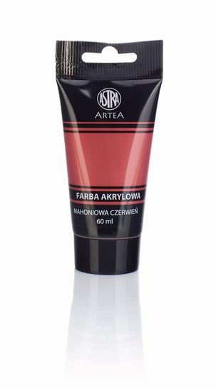 Farba akrylowa Astra Artea tuba 60ml - mahoniowa czerwień Astra