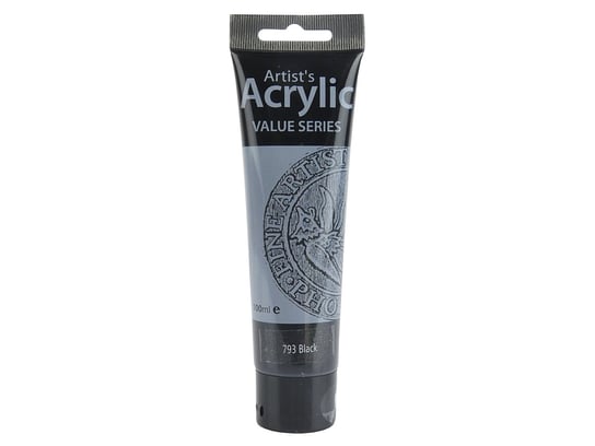 Farba akrylowa, Black 793, 100 ml Artist's Acrylic Value Series