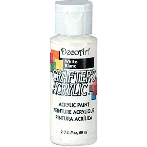 Farba akrylowa Crafter`s Acrylic 59 ml - biała DecoArt