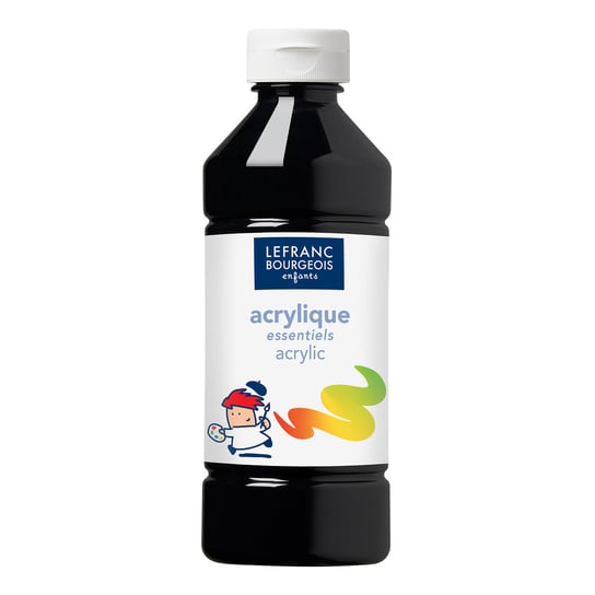 Farba akrylowa, czarna, 500 ml, Lefranc&Bourgeois LEFRANC & BOURGEOIS