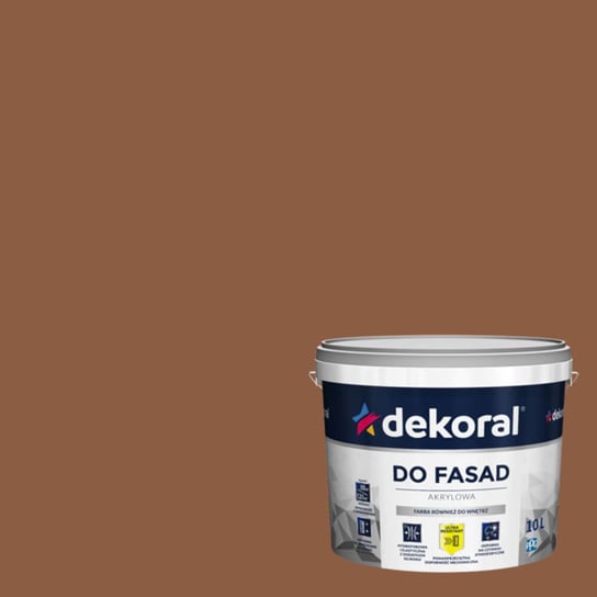 Farba Akrylowa Do Fasad Polinit Brązowy 10L Dekoral dekoral