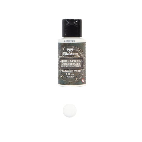 Farba akrylowa Finnabair Art Alchemy - Liquid Acrylic - TITANIUM WHITE 30ml Finnabair