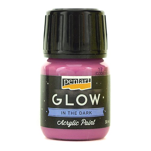 Farba akrylowa GLOW 30 ml - fioletowa Pentart