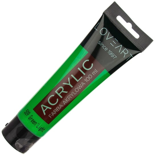 Farba akrylowa LOVEART 100ml - green light 509 - jasnozielona Loveart