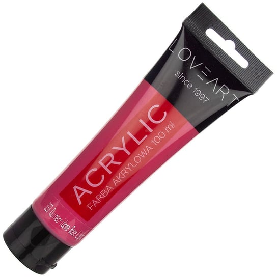 Farba akrylowa LOVEART 100ml - quina cridone rose light 333 - różowa Loveart