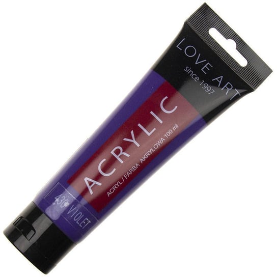 Farba akrylowa LOVEART 100ml violet 430 - fioletowa Loveart