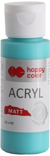 Farba akrylowa Matt, 60ml, morski cyjan, Happy Color Happy Color