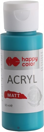 Farba akrylowa Matt, 60ml, surowy szmaragd, Happy Color Happy Color