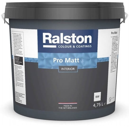 Farba Akrylowa Pro Mat Bw 9,5L Ralston Ralston