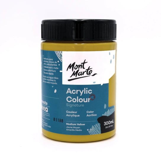 Farba Akrylowa Signature Mont Marte 300ML Medium Yellow Mont Marte