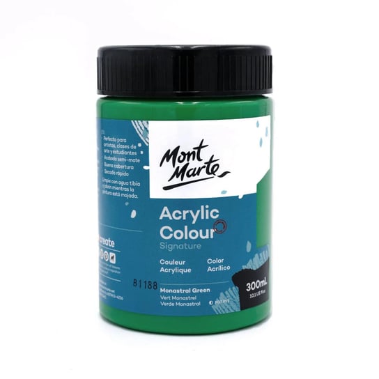 Farba Akrylowa Signature Mont Marte 300ML Monstral Green Mont Marte