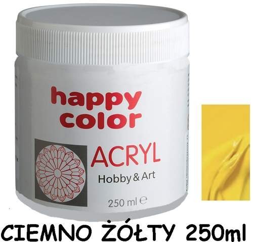 Farba akrylowa, słonecznikowy, 250 ml Happy Color