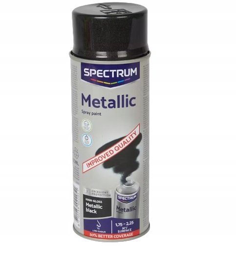 Farba akrylowa Spectrum CZARNA metaliczna 400 ml Inna marka
