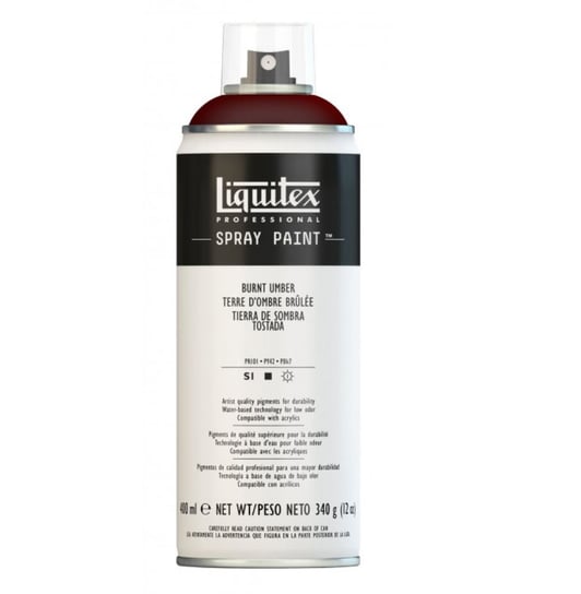 Farba akrylowa w sprayu, 400 ml, Burnt Umber 128, Liquitex LIQUITEX
