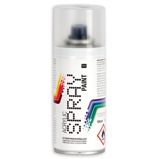 Farba akrylowa w sprayu, biała, 150 ml Rico Design GmbG & Co. KG