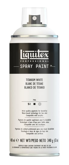Farba akrylowa w sprayu, Titanium White 432, 400 ml LIQUITEX