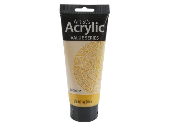 Farba akrylowa, Yellow Ochre 676, 200 ml Artist's Acrylic Value Series