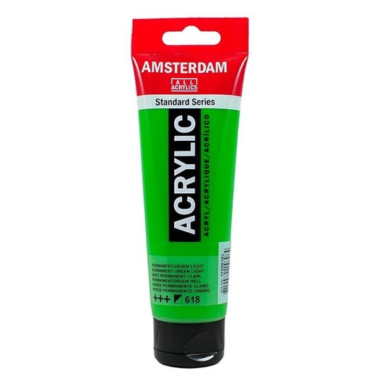 Farba akrylowa, zielony permanentny, jasny, 120 ml Talens