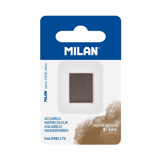 Farba akwarelowa MILAN na blistrze, kolor: brązowy Inna marka