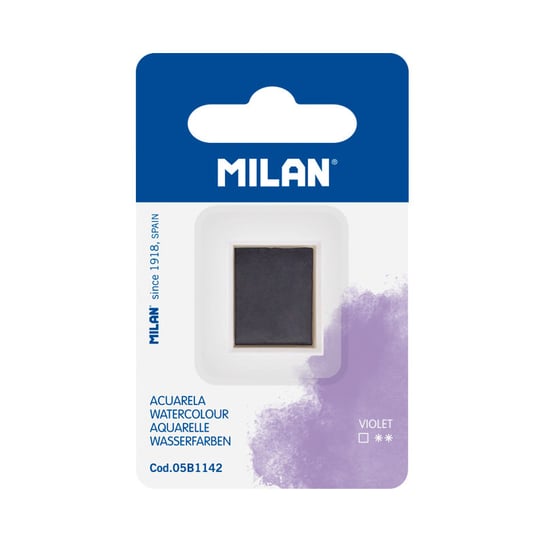 Farba akwarelowa MILAN na blistrze, kolor: fioletowy Inna marka