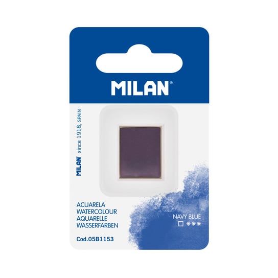 Farba akwarelowa MILAN na blistrze, kolor: granatowy Inna marka