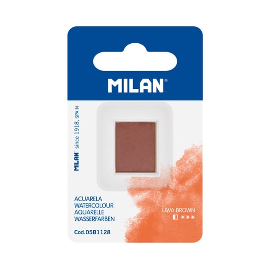 Farba akwarelowa MILAN na blistrze, kolor: lawa brunatna Inna marka