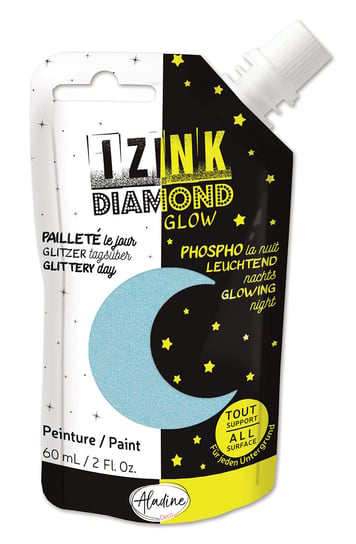 Farba brokatowa Glow Błękitna 60 ml Inna marka