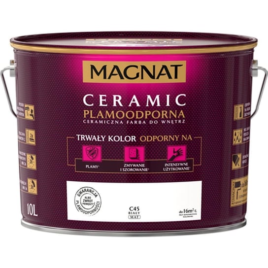 Farba Ceramiczna Magnat C45 Biała 10L Magnat